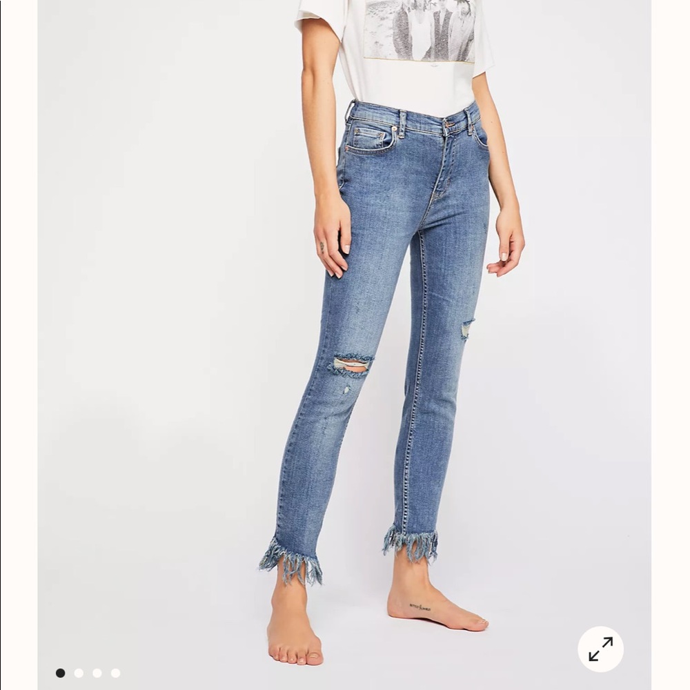 Free People great heights frayed jeans